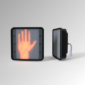 Frontier Pedestrian Signal 12"x12" 80-135Vac ITE Hand / Person Overlay