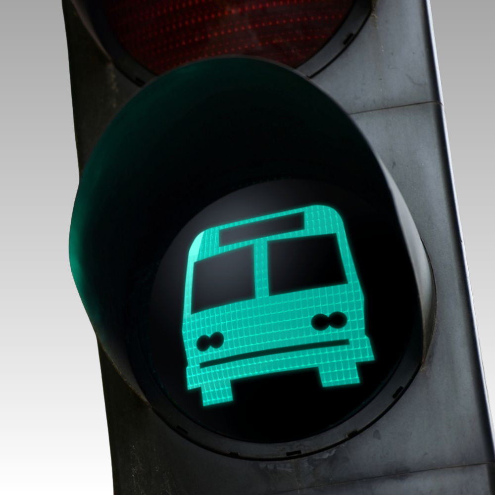 Frontier Ball 8" / 12" 80-135Vac ITE LED Traffic Light Module - Frontier